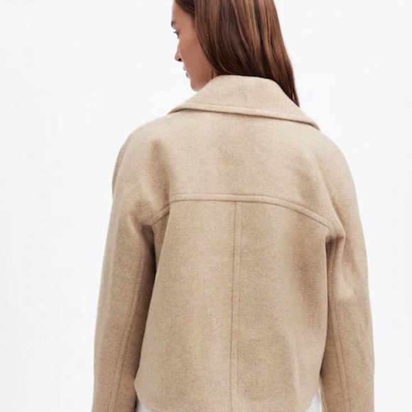 Madewell Oversized-Collar Short Peacoat XS - Picture 4 of 7